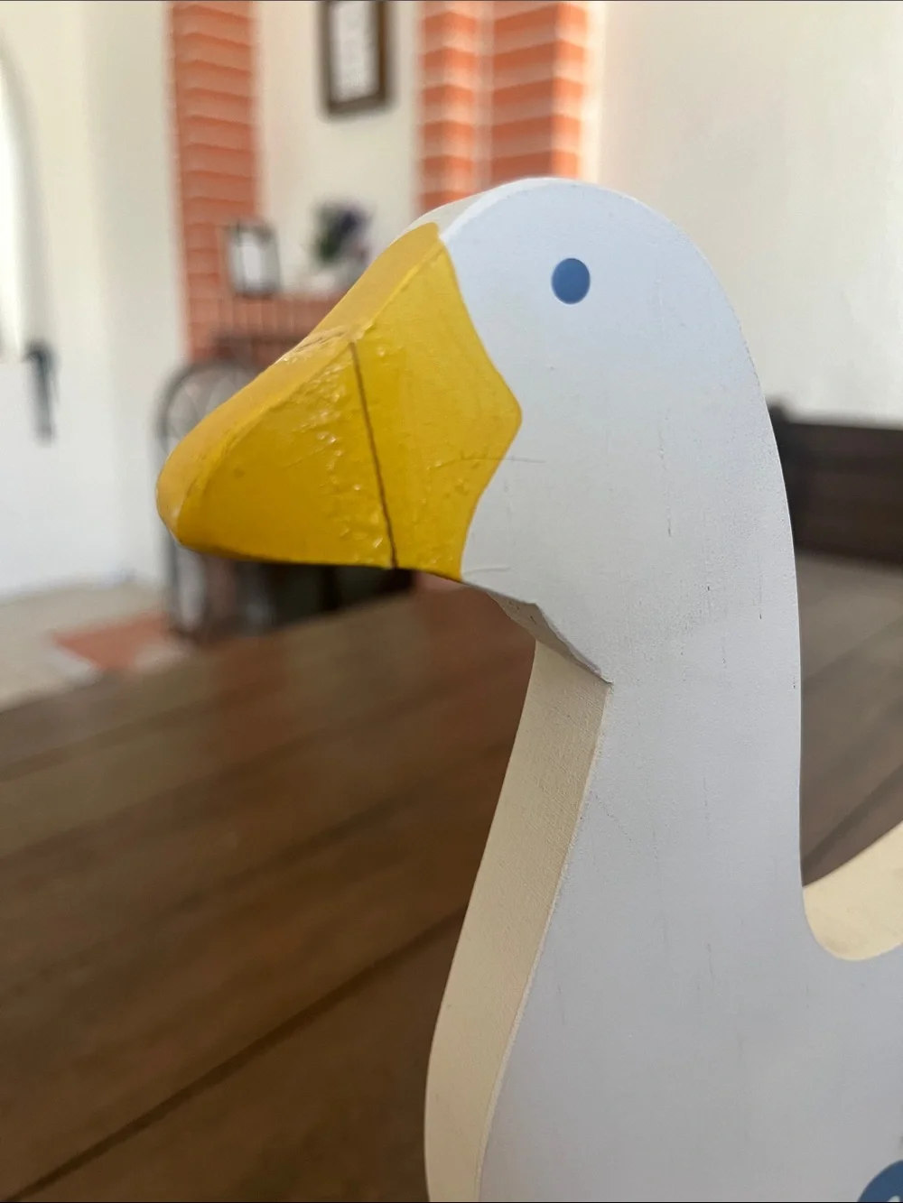 Vintage 1987 Merry Clocks Goose Duck Wooden Quartz Clock M.A. Bagzynski